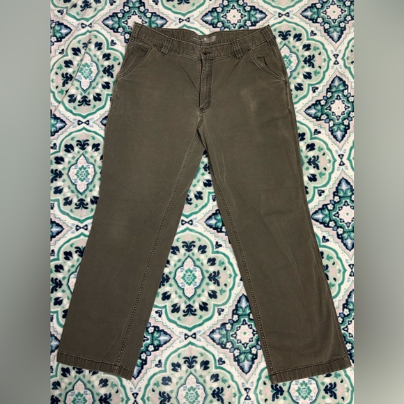 Carhartt Men's Gray Canvas Work Pants - 36X32 - Picture 2 of 9